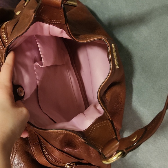 Authentic Coach Madison Maggie Brown Leather Hobo Shoulder Purse - Picture 11 of 17